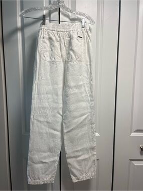 MICHAEL Michael Kors White Elastic Waist Pants